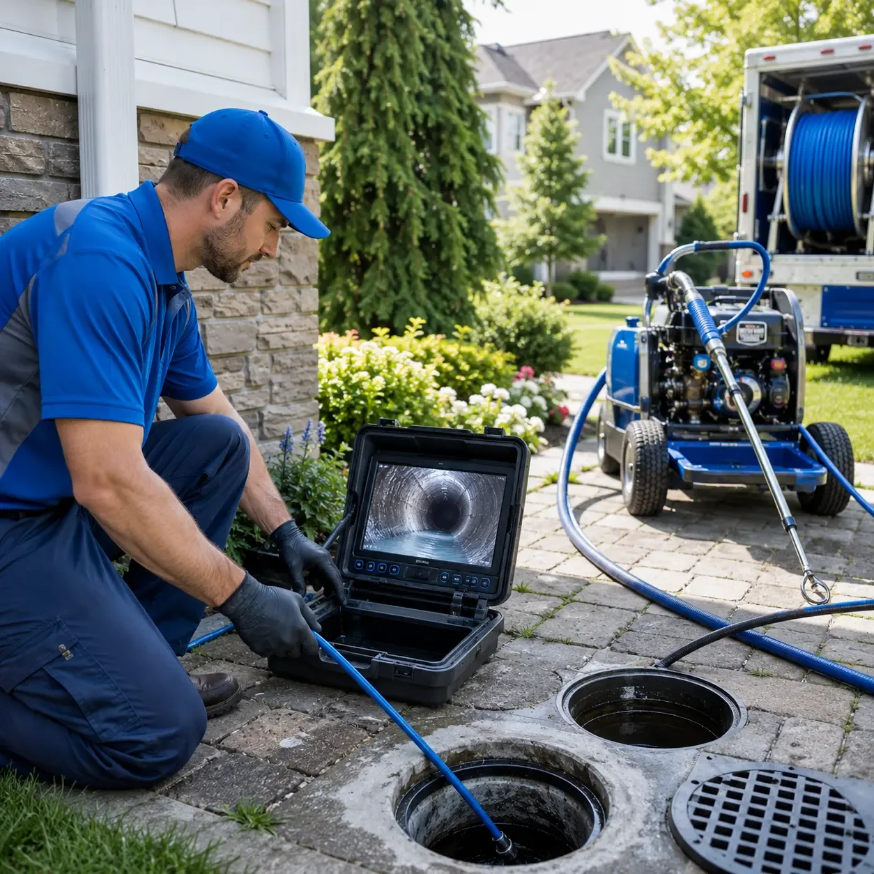 Outdoor drain cleaning professionals serving Mark Center, OH